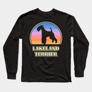 Lakeland Terrier Vintage Sunset Dog Long Sleeve T-Shirt